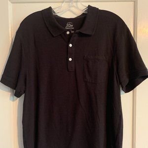 J Crew Men's Black Polo - Large
